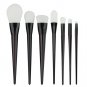 Pro 7Pcs Makeup Brushes Set Black White Powder Foundation Blush Brush Tool