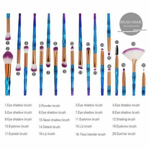 20Pcs Makeup Brushes Tool Set Eye Shadow Foundation Powder Eyeliner Blend Brush