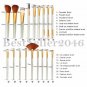 15-18pcs Professional Makeup Brush Set for Foundation Blending Blush Concealer