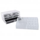 Makeup Organizer Countertop Acrylic Cosmetics Storage Stand with 4 Drawers Clear