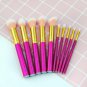 Professional Makeup Brushes Tools 10Pcs Cosmetic Eyebrows Face Lip Brush Kits