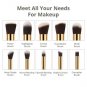 10 PCS Professional Kabuki Make-up Brush Foundation Blusher Gift