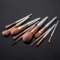 10Pcs Makeup Brush Set Vegan Bristles Nanofiber Brushes for Powders Eyeshadows