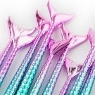 11PCS Mermaid Makeup Brushes Set Fish Tail Foundation Eyeshadow Cosmetic BrushJL