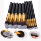 10Pcs Mermaid Makeup Brush Eyebrow Eyeliners Face 3D Fish Lady Pretty Brushes US