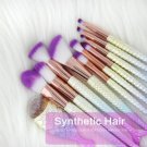 11Pcs Makeup Brushes Set Cosmetic Mermaid Eyebrow Eyeliner Lip Pencil Brush New