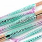 10Pcs Makeup Brushes Fish Tail Eyebrow Face Lip Blending Mermaid Green Set Hot