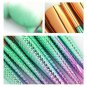 10Pcs Makeup Brushes Fish Tail Eyebrow Face Lip Blending Mermaid Green Set Hot