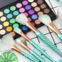 10Pcs Makeup Brushes Fish Tail Eyebrow Face Lip Blending Mermaid Green Set Hot