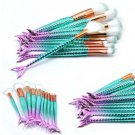 10x Mermaid Makeup Brushes Foundation Eyebrow Eyeliner Powder Tool Girl Need Hot