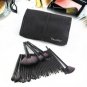 32Pcs Makeup Brushes Eyebrow Face Lip Pencil Brush+ Luxury Bag Kit Black New US