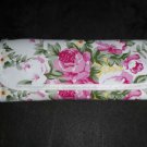 NEW 12 Piece Cosmetics Brush Set with Floral Case