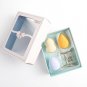Makeup Power Puff Wet/Dry Sponge Face Egg Sponge Pad Applicators 3PCS+Stand Set