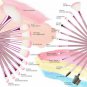 22Pcs Makeup Brush Tool Kit Beauty Eyeliners Face Lip Pencil Brush With Free Bag
