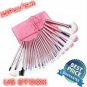 22Pcs Makeup Brush Tool Kit Beauty Eyeliners Face Lip Pencil Brush With Free Bag