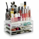 New Acrylic Makeup Box Cosmetic Organizer Drawer Clear Jewelry Storage Case US