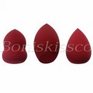 3pcs Xmas Beauty Makeup Foundation Blender Cream Concealer Blending Sponge Puff