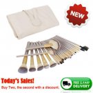 24Pcs Kabuki Makeup Brushes Powder Blusher Eyebrows Face Lip Kabuki Brush & Bag