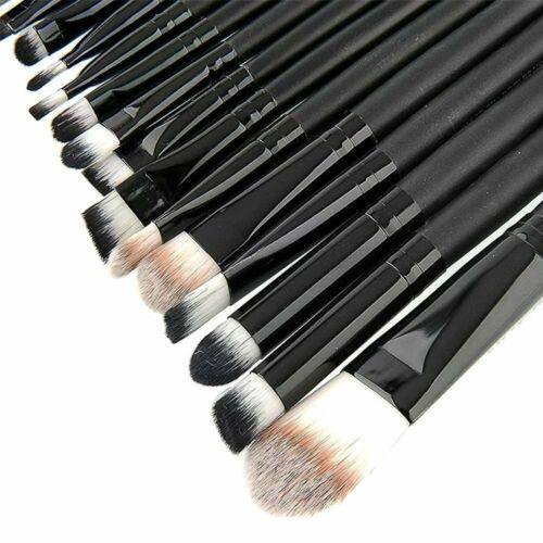 12Pcs/Set Eye Makeup Brushes Blending Eyeshadow Eyeliner Pink Black Brush Tools