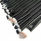 12Pcs/Set Eye Makeup Brushes Blending Eyeshadow Eyeliner Pink Black Brush Tools