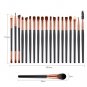 12Pcs/Set Eye Makeup Brushes Blending Eyeshadow Eyeliner Pink Black Brush Tools