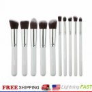 10Pcs Soft Cosmetic Makeup Brushes Tool Eyebrows Face Kanuki Brush Pencil Brush