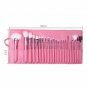 22pcs Soft Muticolor Pro Eyebrow Shadow Makeup Brush Set Kit + Free Pouch Bag