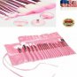 22pcs Soft Muticolor Pro Eyebrow Shadow Makeup Brush Set Kit + Free Pouch Bag