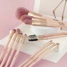 12Pcs Makeup Brushes Set Eyebrows Face Lip Cosmetic Makeup Brush Pink Gold New