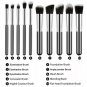 10Pcs Makeup Brush Set Cosmetic Powder Foundation Brushes Kabuki Style Hot US