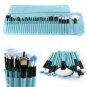 32Pcs Professional Makeup Brushes Set Eyeshadow Lip Powder Blushe Blue Style US