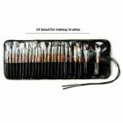 Pro 24pcs Makeup Brushes Powder Foundation Eyeshadow Eyeliner Brush Tool & Bag