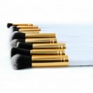 10pcs Makeup Brush Contour Foundation Eyebrow Face Lip Kabuki Brushes White New