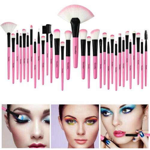 32Pcs Makeup Brushes Eyebrow Face Lip Pencil Brush With Cosmetic Bag New Style