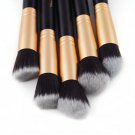 14Pcs Makeup Brushes Big Powder Foundation EyeBrow Eyeliner Face Brush BlackGold