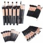 14Pcs Makeup Brushes Cosmetic Contour Foundation Eyebrow Black Gold Useful Tool