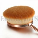 1Pc Professional Makeup Brushes Oval Cream Puff Toothbrush Brush Rosegold Tone
