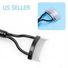 New Makeup Mascara Guide Applicators Steel Needle Eyelash Comb Eyebrow Brush US