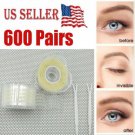 2 Roll 600 pairs Double Eyelid Sticker Tape Narrow Transparent Invisible Natural