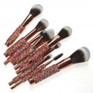 10pcs Makeup Brushes Set Cosmetic Blush Foundation Powder Lip Kit Beauty &PU Bag