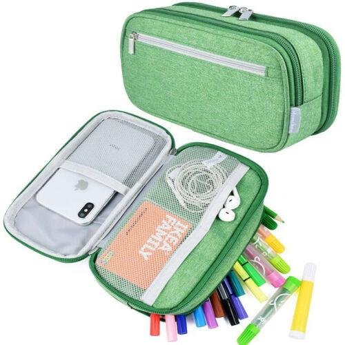 Large Capacity Pencil Case Pen Pouch Crayon Makeup Storage Box for Teen Boy Girl