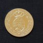 (1850) Queen Isabel II Aluminum Souvenir Spanish Medal/Token  lustre