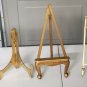 Lot of 6 Easels wood/brass/other vintage for books/pictures plates
