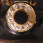 Vintage executive French Victorian Rotary Dial Dark Brown wood like finish Brass
