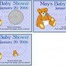 10 Baby Boy with Diaper Baby Shower Scratch Off Games