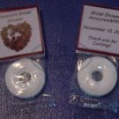 Personalized Wedding Heart Bridal Shower Mint Topper Favors