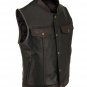 Two Tone Men's Leather Vest