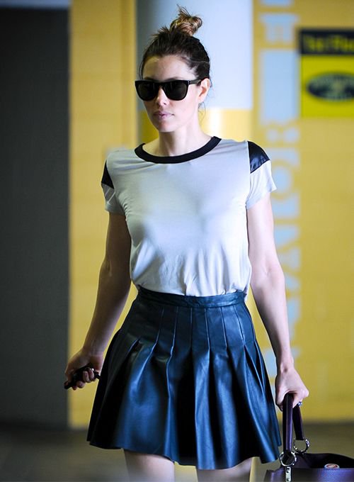Jessica Leather Skirt