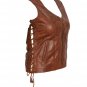 Adjustable Ladies Leather Vest