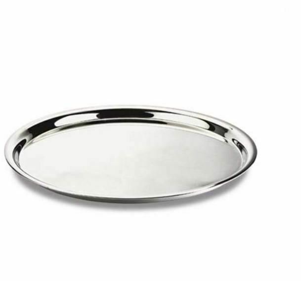 Indian Stainless Steel Dinner Plate Set of 2